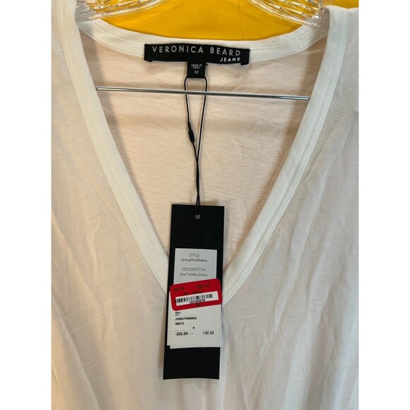 Veronica Beard Jiya Eyelet Popover Mini Dress Womens M Cotton V-Neck $350 NWT - Picture 5 of 12